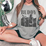 Custom Pets Photo Shirt, Personalized Pet Bootleg Sweatshirt Hoodie T-shirt