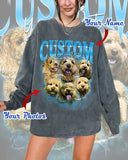 Custom Photo Vintage Tee For Pet Lover