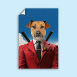 Dead Pool IN Suite - Custom Pet Portrait