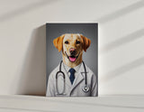 Custom Medical Doctor Pet Portrait – Custom Pet Job Portrait