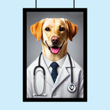 Custom Medical Doctor Pet Portrait – Custom Pet Job Portrait