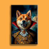 Vampire Pet Halloween Portrait - Custom Pet Portrait