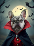 Dracula Halloween Pet Portrait - Custom Pet Portrait