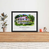 Custom House Portrait - Custom Pet Poster - Furr and Family