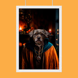 Predictor Pet Halloween Portrait - Custom Pet Portrait