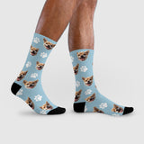Cute Dog Pattern Crew Socks | Pet Lover Gift | Fun & Comfortable Socks