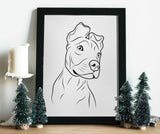 Line Art - Custom Pet Portrait