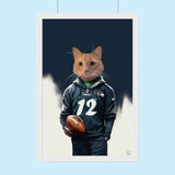 The Quarterback | Sports Star Custom Pet Portrait