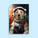 Space Astronaut Pet Portrait – Custom Pet Portrait