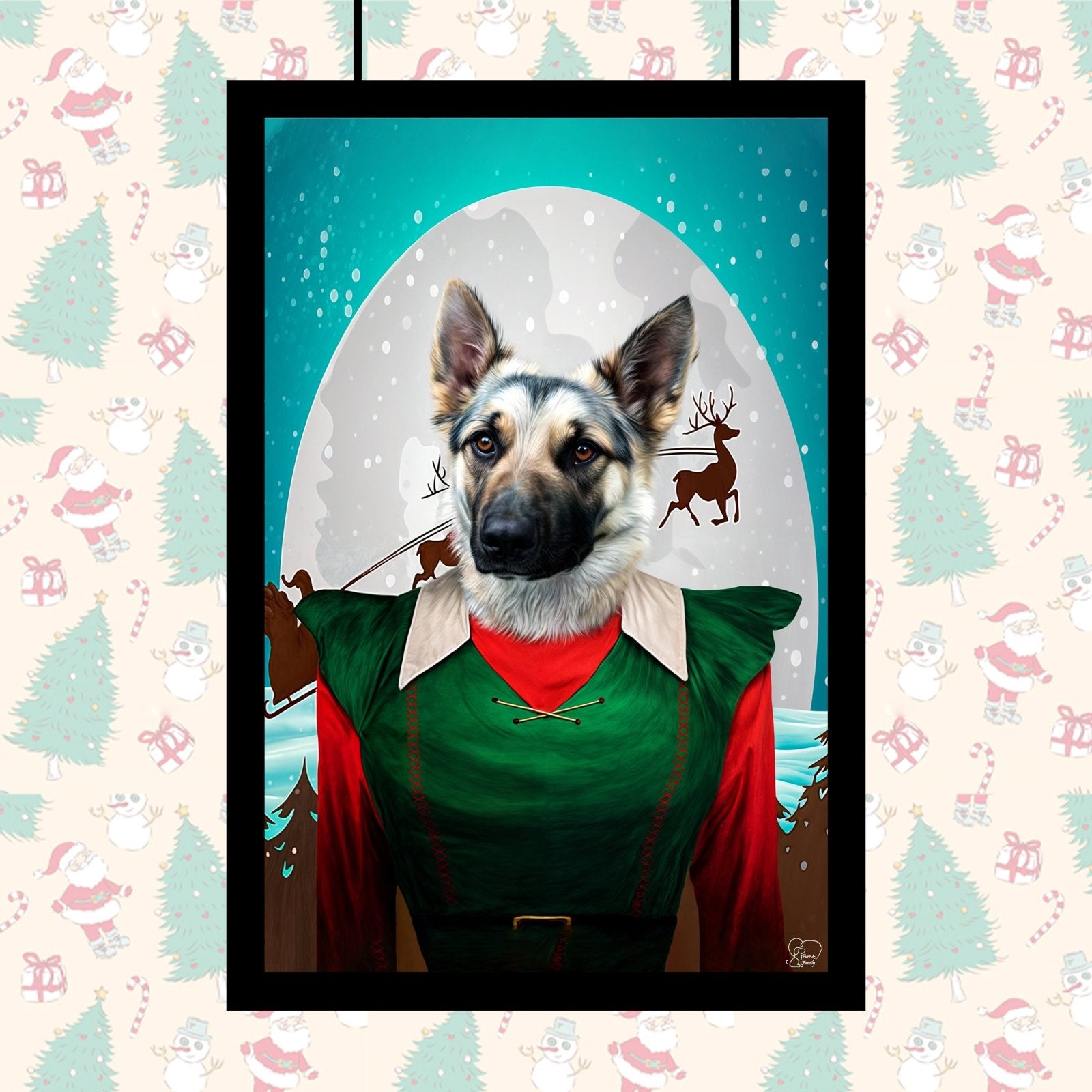 Paw - liday Elf Helper – Cute Pet Christmas Costume - 1 Pet - Furr and Family