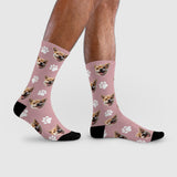 Cute Dog Pattern Crew Socks | Pet Lover Gift | Fun & Comfortable Socks