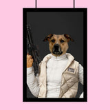 Personalized Princess Leia Pet Portrait - Star Wars Gift