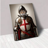 Saint George le chevalier - Toile personnalisée pour animaux de compagnie 