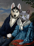 Victorian Companions – Custom Multi-Pet Portrait