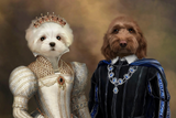 Royal Elegance – Custom Multi-Pet Portrait