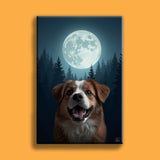 Full Moon Pet Portrait - Custom Pet Portrait