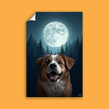 Full Moon Pet Portrait - Custom Pet Portrait