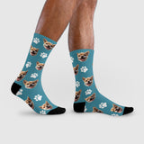 Cute Dog Pattern Crew Socks | Pet Lover Gift | Fun & Comfortable Socks