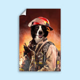 The Fire fighter Pet - Custom Pet Portrait