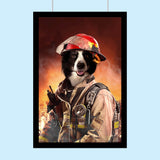 The Fire fighter Pet - Custom Pet Portrait