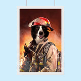 The Fire fighter Pet - Custom Pet Portrait