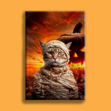 The Mummy Pet Halloween Portrait - Custom Pet Portrait