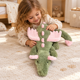 Jellycat Malachy Dragon - Exclusive Green/Pink Plush Toy with Dust Bag Uk