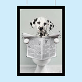 Bathroom Paw - Custom Pet Portrait