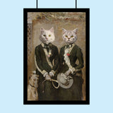 Victorian Twins - Custom Pet Portrait