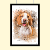 Watercolor Art Style  - Custom Pet Portrait