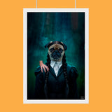 Wednesday Frankenstein Pet Portrait – Halloween Custom Pet Portrait