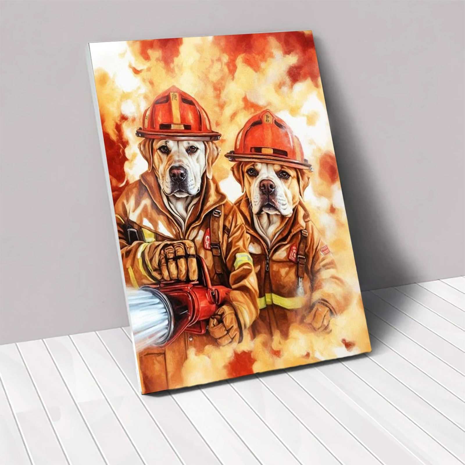 Firefighters - Custom Pet Canvas