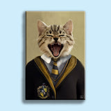 HarryPotter HuffalPuff- Custom Pet Portrait