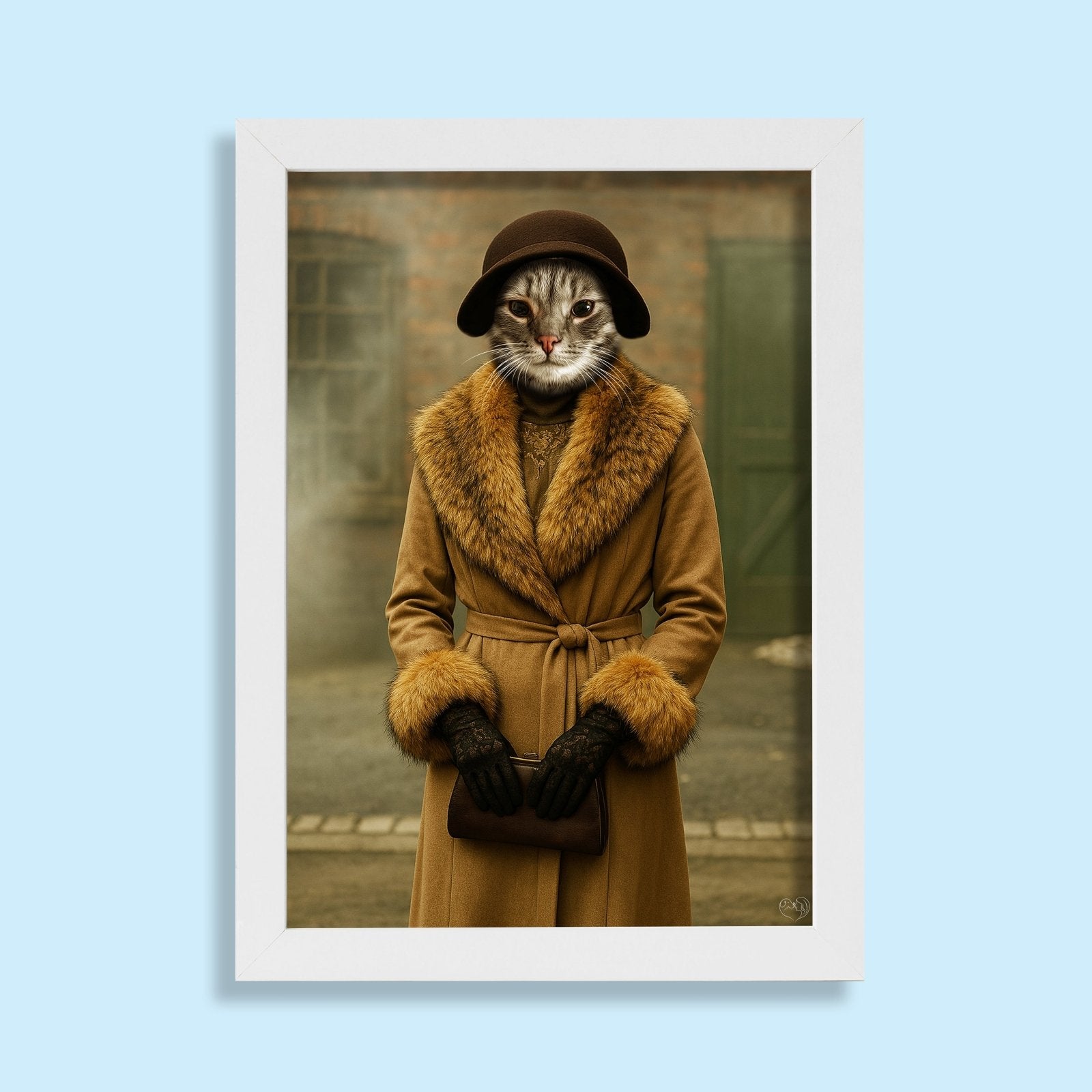 Ada Shelby Peaky Blinders Pet Portrait – Custom Pet Artwork - peaky blinder - 1 Pet - Furr and Family