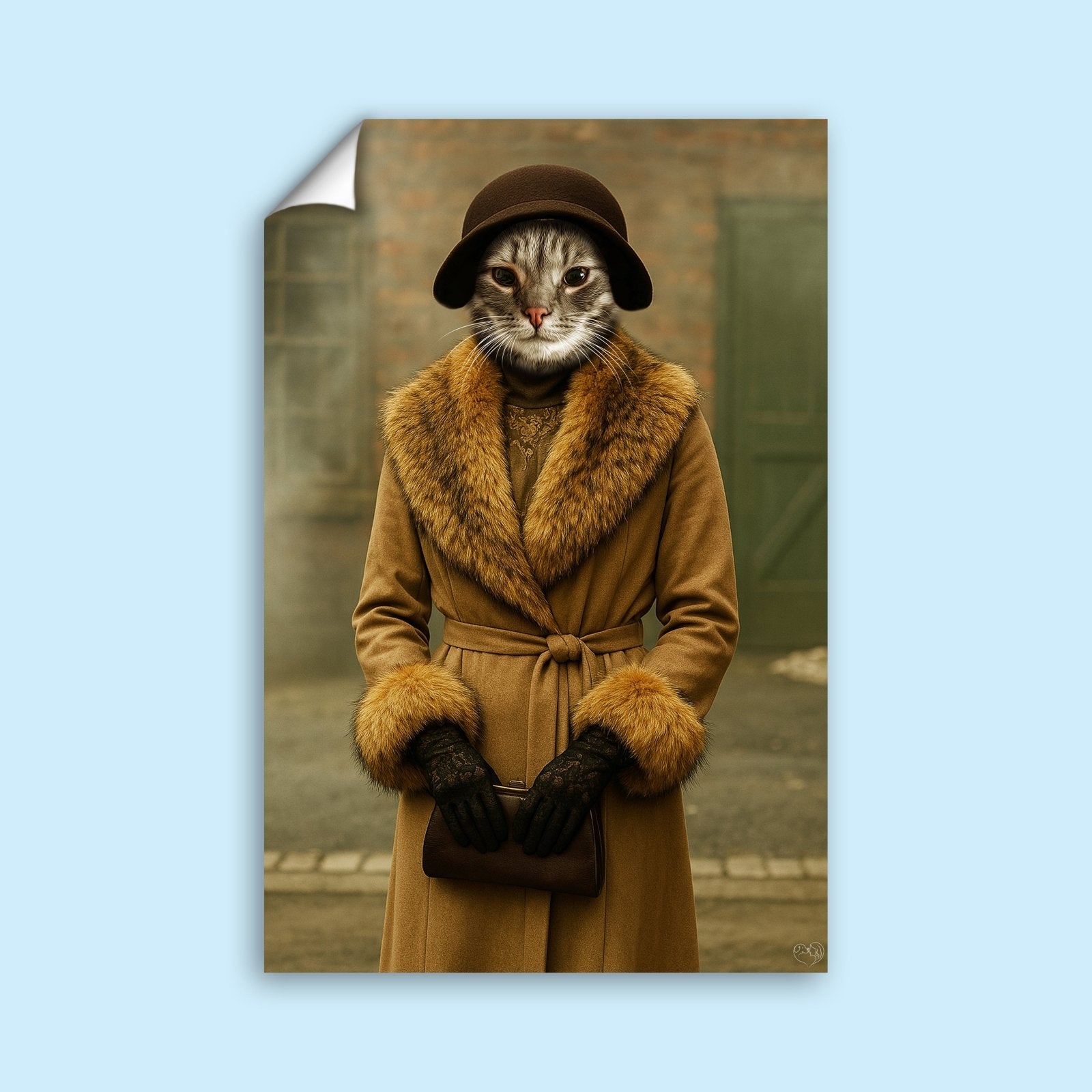 Ada Shelby Peaky Blinders Pet Portrait – Custom Pet Artwork - peaky blinder - 1 Pet - Furr and Family