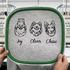 Custom Multiple Pets Outline and Name Embroidered Sweatshirt Hoodie T-shirt- Stylish Outline Style