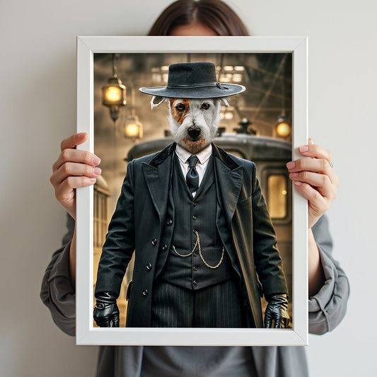 Alfie Solomons (Tom Hardy) Peaky Blinders Pet Portrait - peaky blinder - 1 Pet - Furr and Family