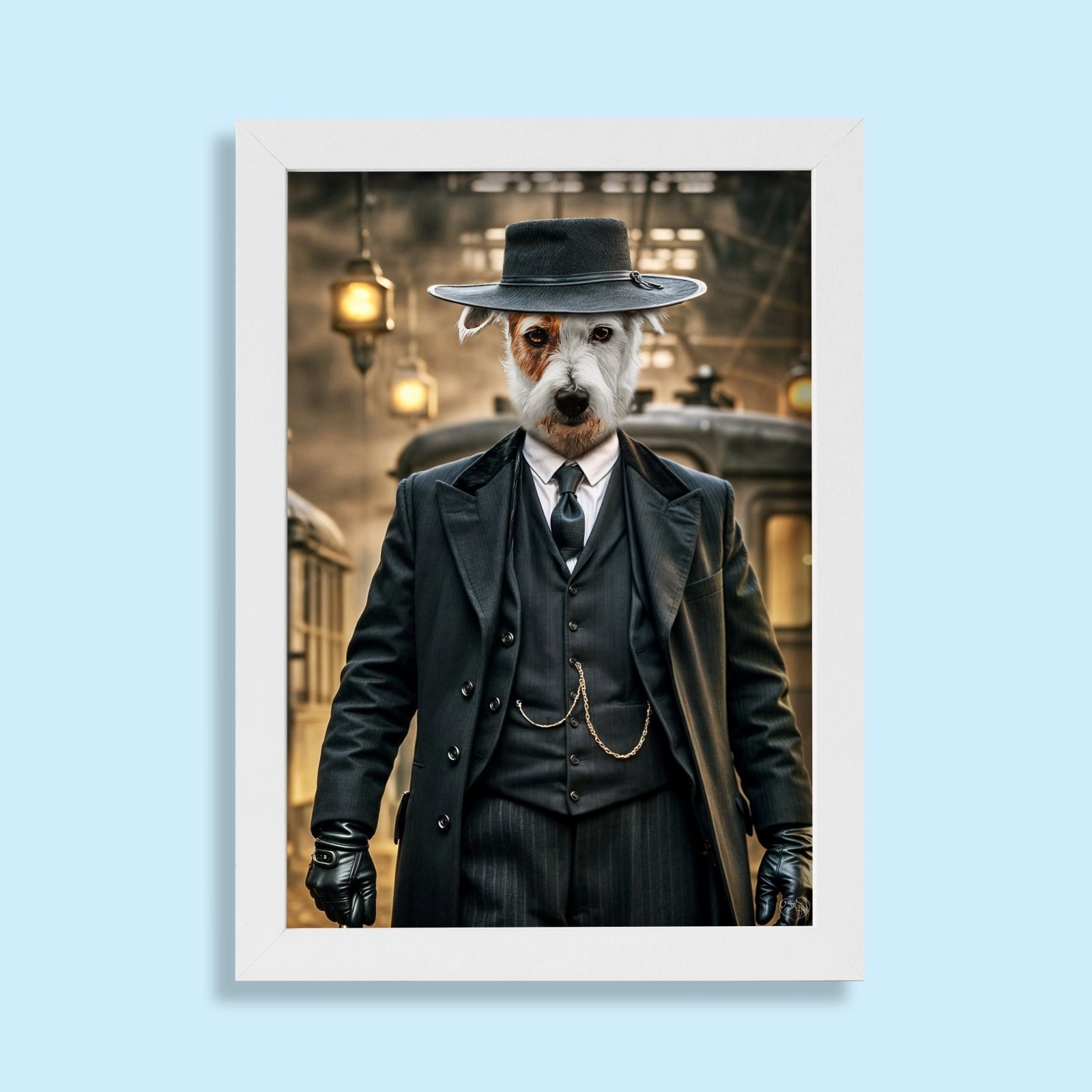 Alfie Solomons (Tom Hardy) Peaky Blinders Pet Portrait - peaky blinder - 1 Pet - Furr and Family