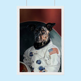 Astronaut Pet Portrait – Custom Space Explorer Artwork - 1 Pet - Furr and Family