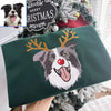 Custom Christmas Pet Embroidered Sweatshirt with Reindeer