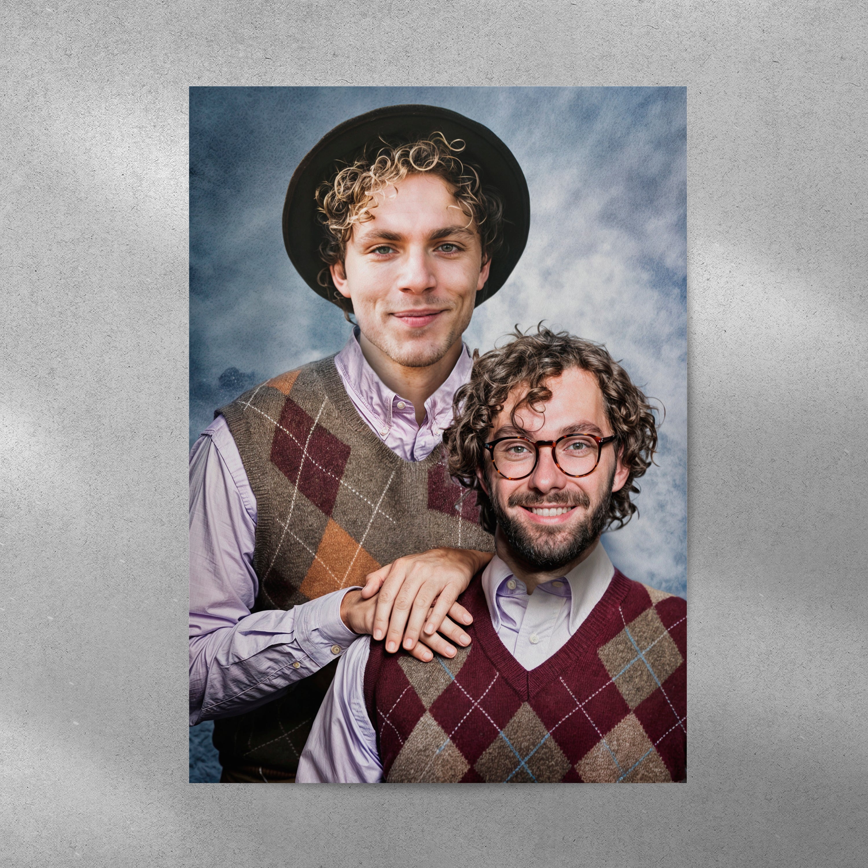 Father & Son - Custom Human Portrait - Furr and Family