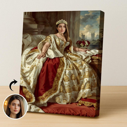 Baroque Era Queen Portrait for Women - Human Portrait - Female - Furr and Family