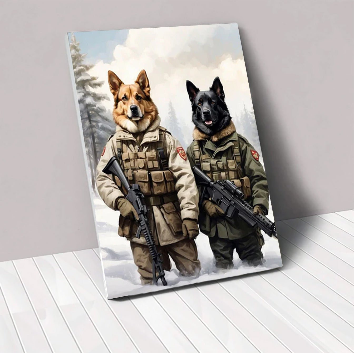 Battle Buddies - Custom Pet Canvas - Furr and Family