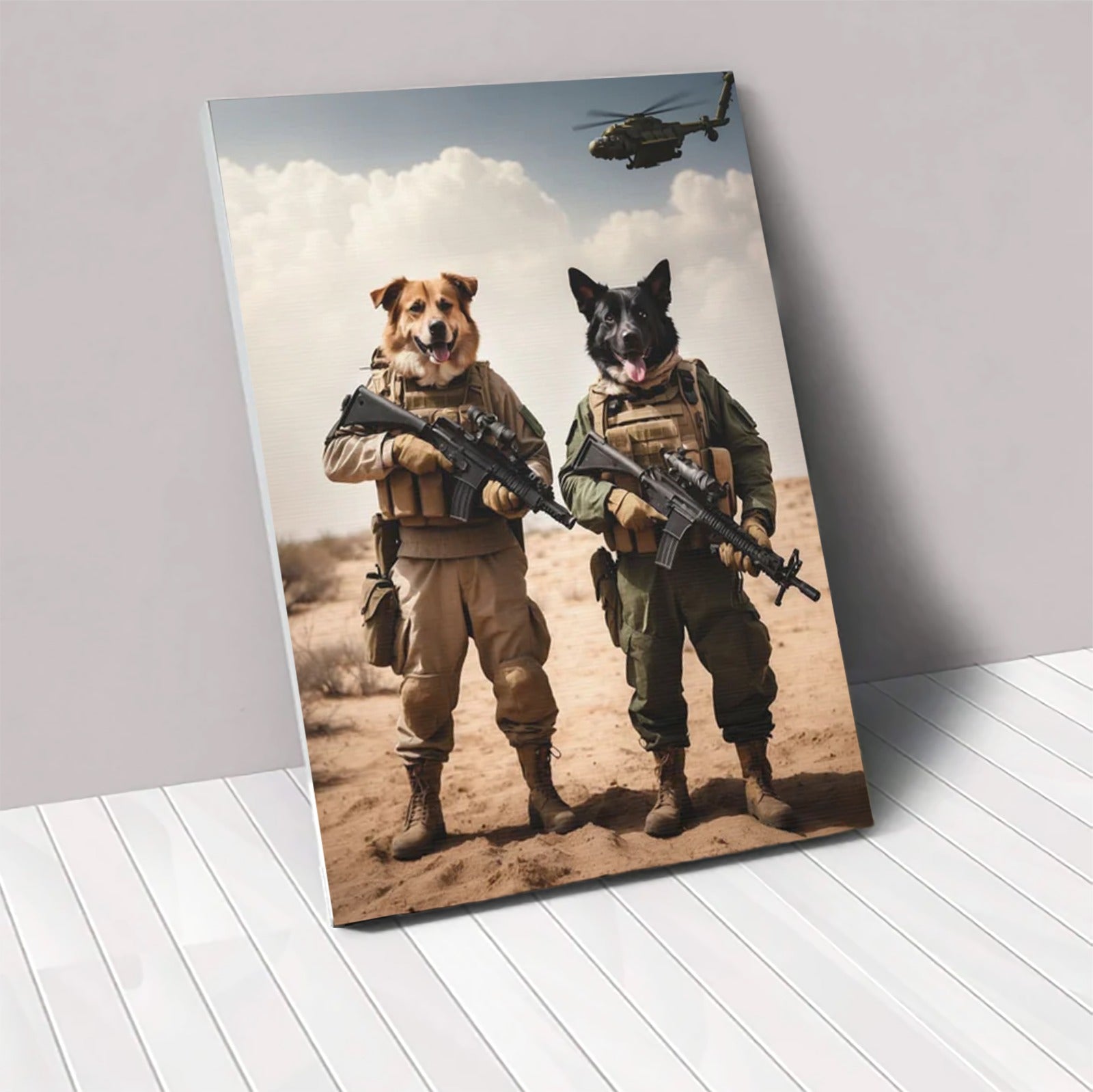Battlefield Brothers - Custom Pet Canvas - Furr and Family