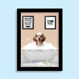 BathTub Bathroom Pet Portrait - 1 Pet - Furr and Family