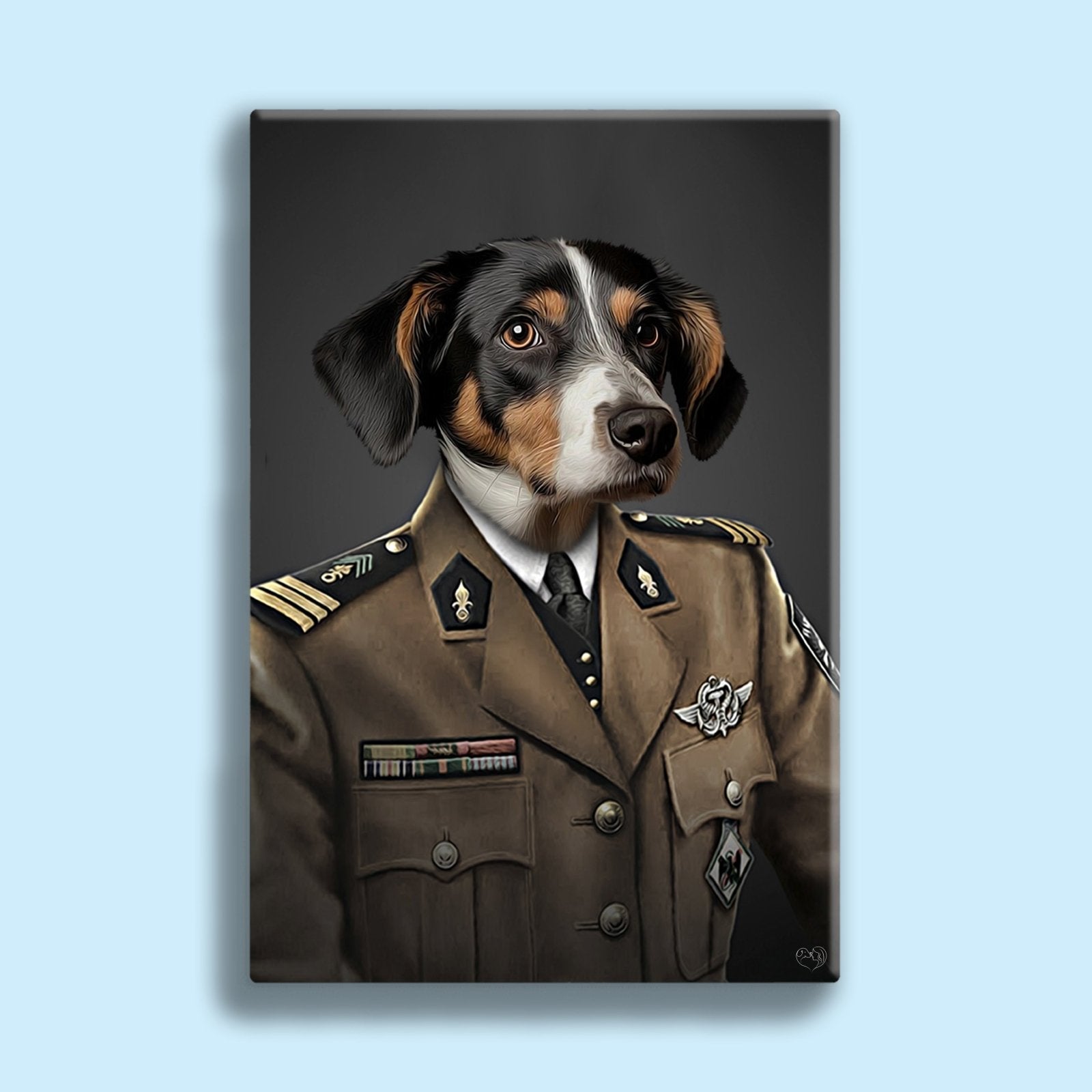 Brigadier Bark – Custom Regal Military Pet Portrait - 1 Pet - Furr and Family