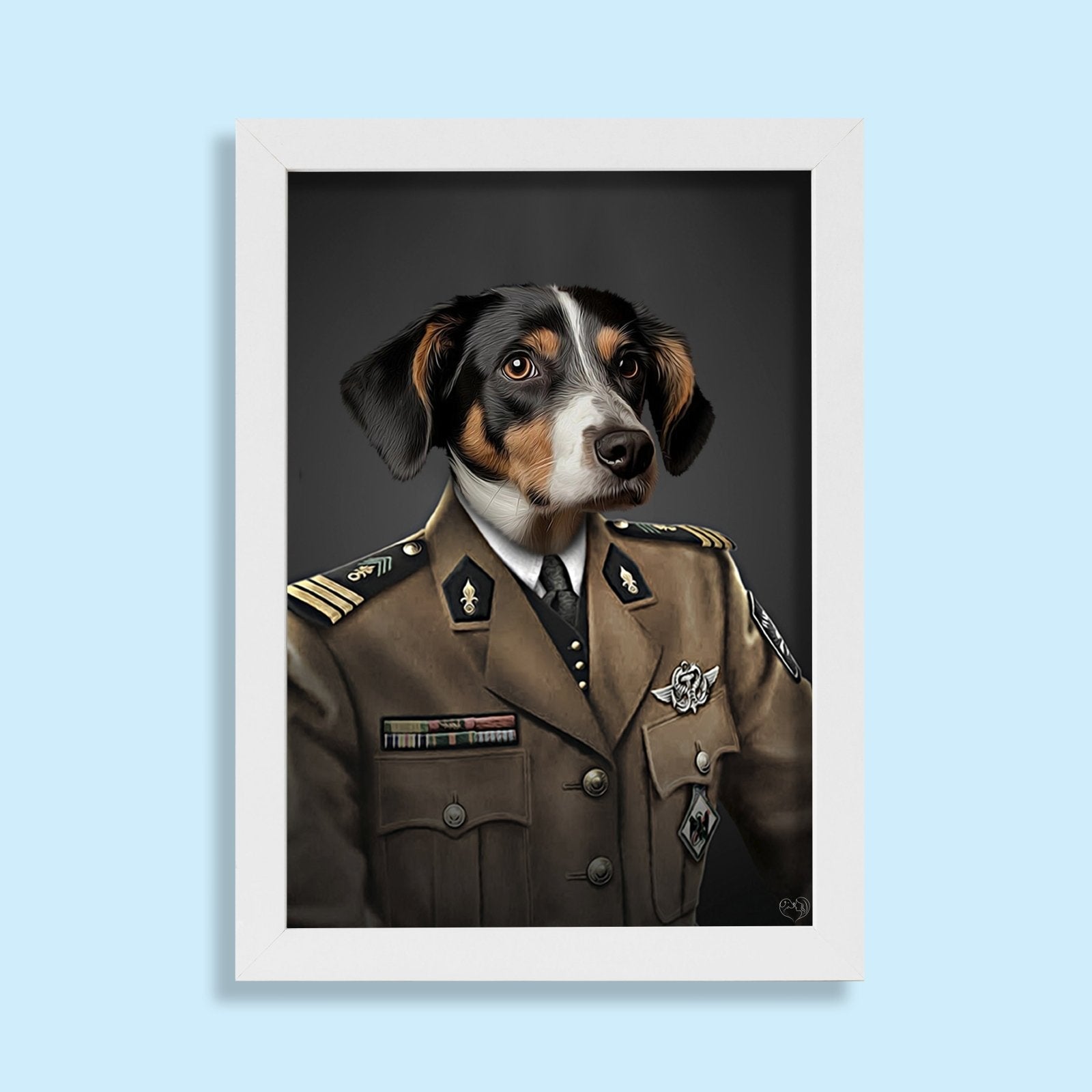 Brigadier Bark – Custom Regal Military Pet Portrait - 1 Pet - Furr and Family