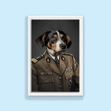 Brigadier Bark – Custom Regal Military Pet Portrait - 1 Pet - Furr and Family
