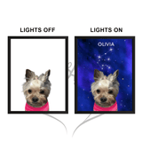 Celestial Pet Portrait LED Night Light - Night Light Pet Portrait - 1 Pet - Furr and Family
