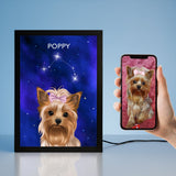 Celestial Pet Portrait LED Night Light - Night Light Pet Portrait - 1 Pet - Furr and Family